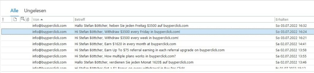 BuyPerClick - Newsletter